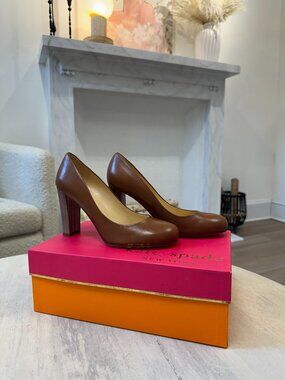 New Luggage Kate Spade, 3 1/2 inch  Ash Wood Heels!